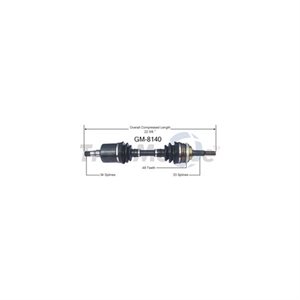 Cardan Avant Gauche GM Remplace NI-8135